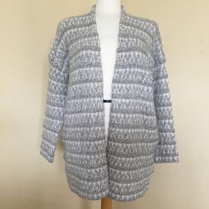 Joie Lerado Boucle Cardigan Sweater Geometric Wool Alpaca Blend Size M